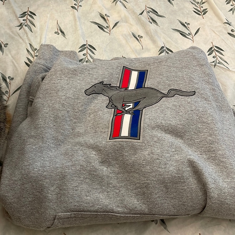 A medium mustang hoodie!
